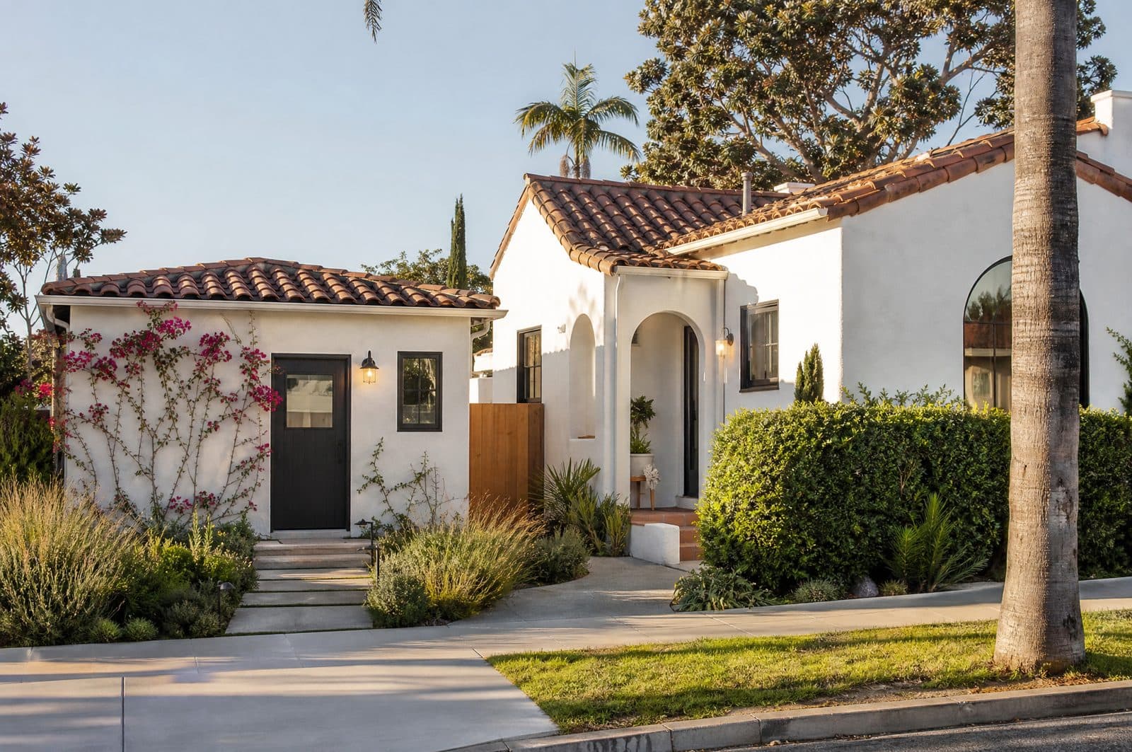 Spanish style Los Angeles home with an attached ADU and its own private entrance